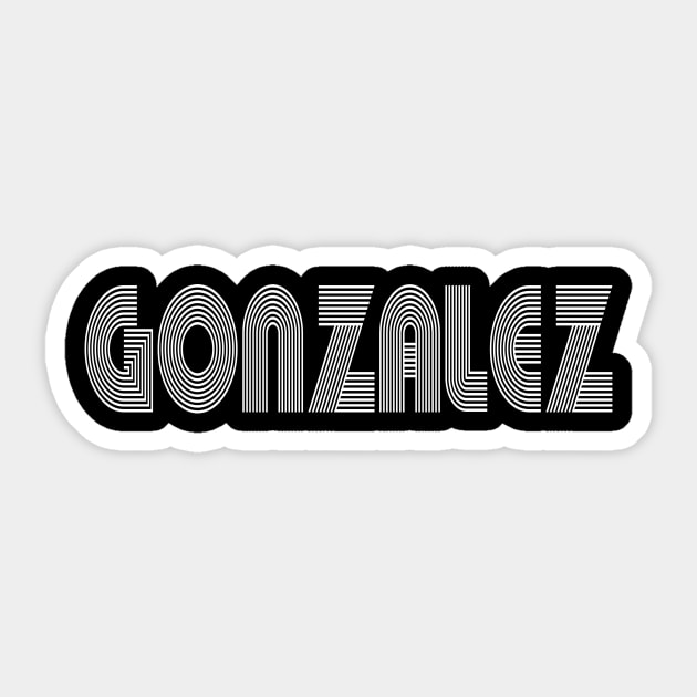 GONZALEZ Family Name Family Reunion Ideas Sticker by Salimkaxdew